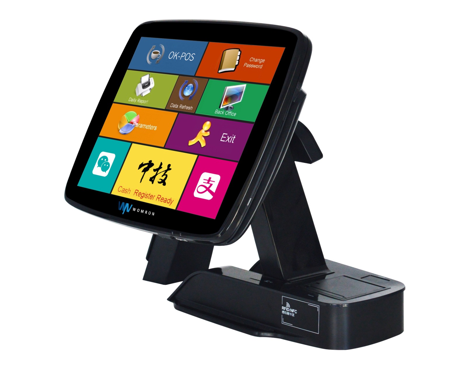 ANYPAY 15" A7 İ5 8GB+128GB  TEK EKRAN SİYAH + BLUETOOTH+WİFİ